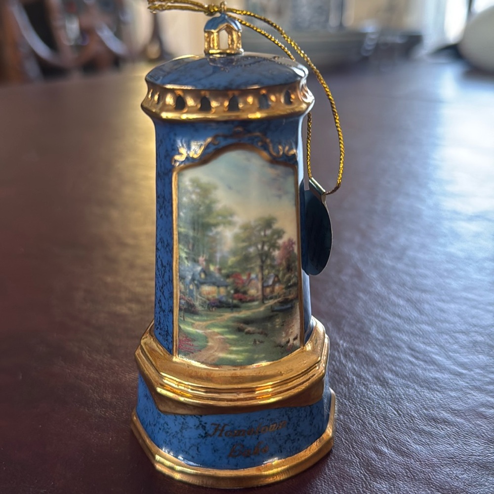 Thomas Kincaid’s Seaside Reflections HOMETOWN LAKE Ornament: 7th: Bradford 2002